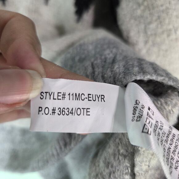 Maurices Womens Black Gray Fair Isle Mock Neck Sweater XLarge Cabin Winter Cozy - Picture 8 of 8